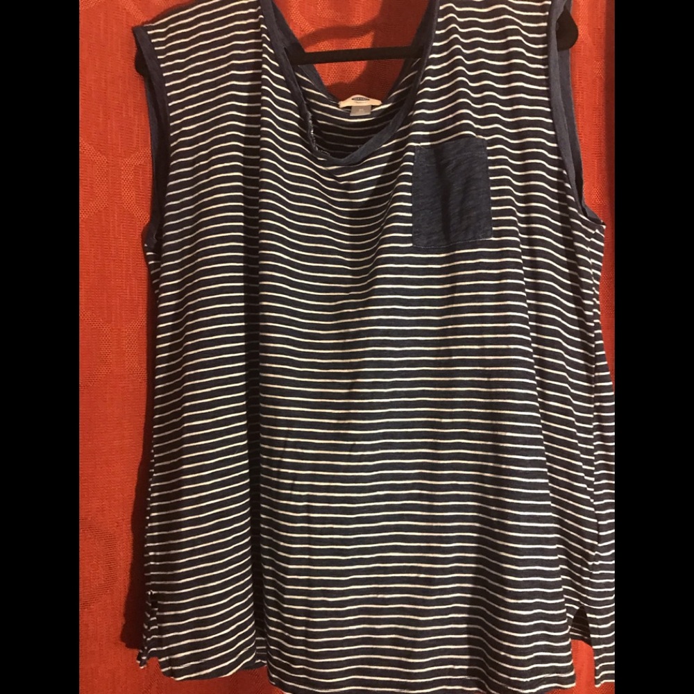 Old Navy Striped Pocket Tank